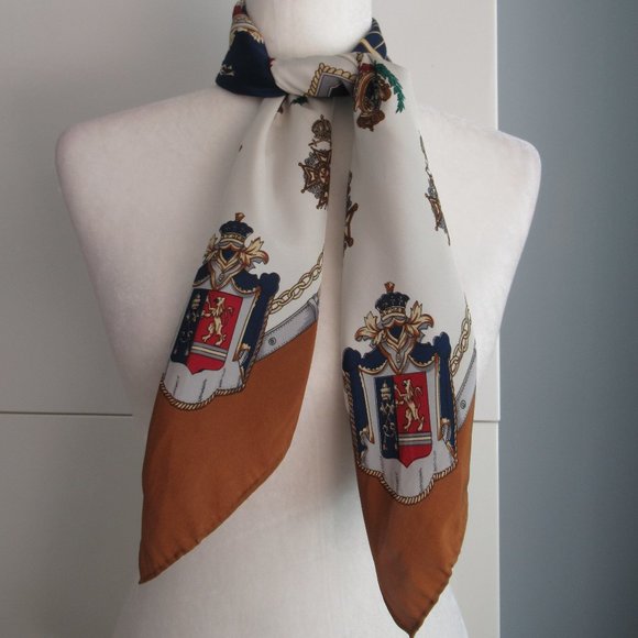 Carriage Silky Satin Square Scarf 30" x 31" Multicolor - Picture 4 of 15